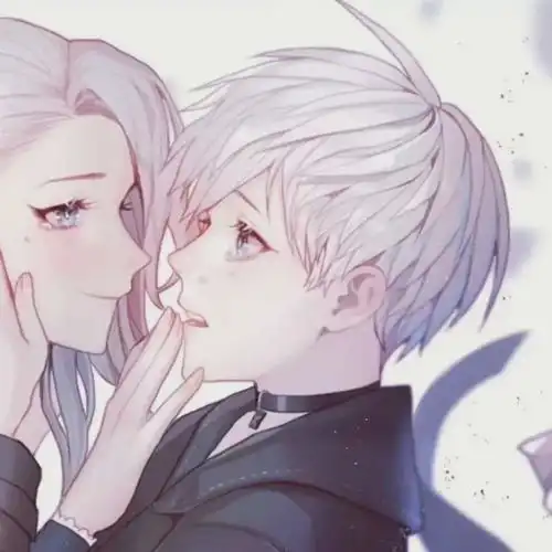 动漫情侣头像头脑全是你的画面
