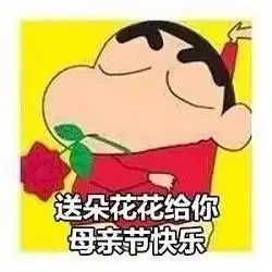 蜡笔小新母亲节表情包
