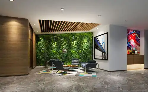 时尚创意办公室装修设计案例效果图
