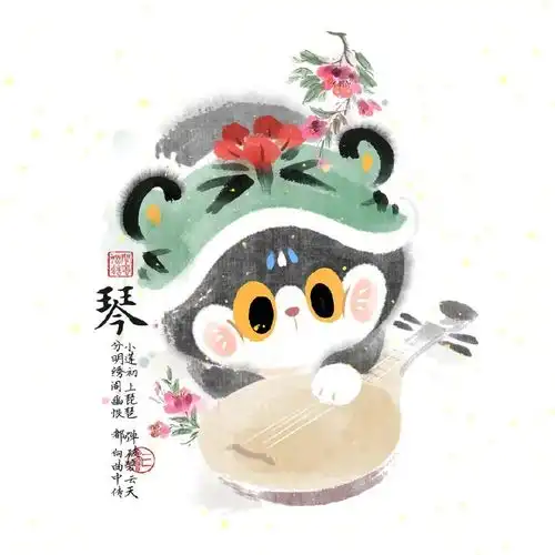 他画的国风猫咪,有趣又治愈,获上万网友点赞
