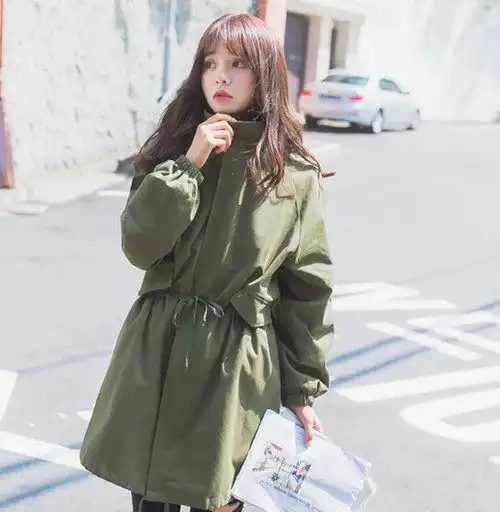 温度风度并存要这样穿衣韩国女生大衣穿搭图片气质爆棚
