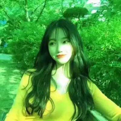 绿色头像女绿色的潮头像社会女
