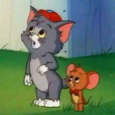 猫和老鼠杰瑞爱人卡通头像
