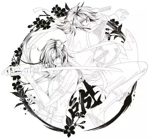 1000古风人物动作姿势插画临摹线稿,爆肝一年
