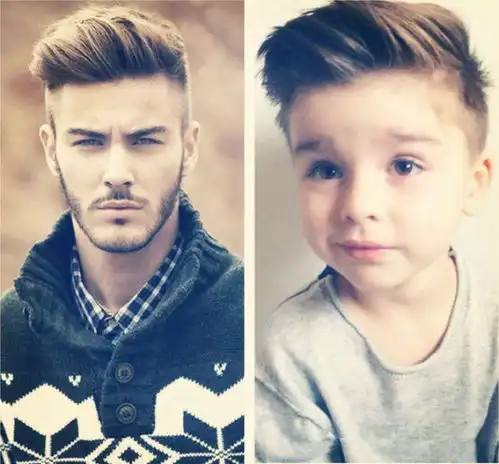 男宝宝的可爱耍酷发型帅到没朋友
