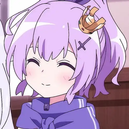 紫发小萌乖女生头像动漫头像
