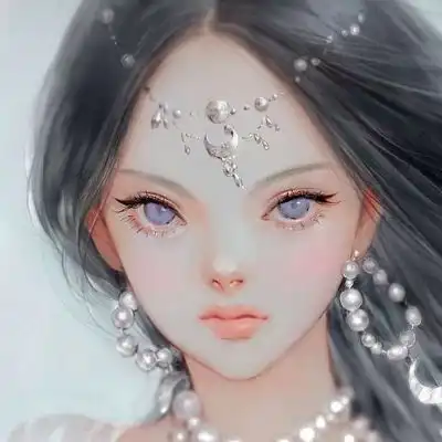 唐崎夜雨二次元手绘唯美插画自卡通动漫头像我要个性网

