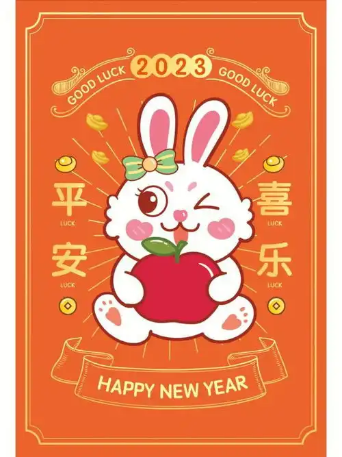 2023兔年拜年祝福语来啦兔然暴富,兔来运转,扬眉兔气
