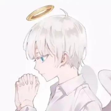 q版情侣头像一左一右超萌身穿白纱只为等你
