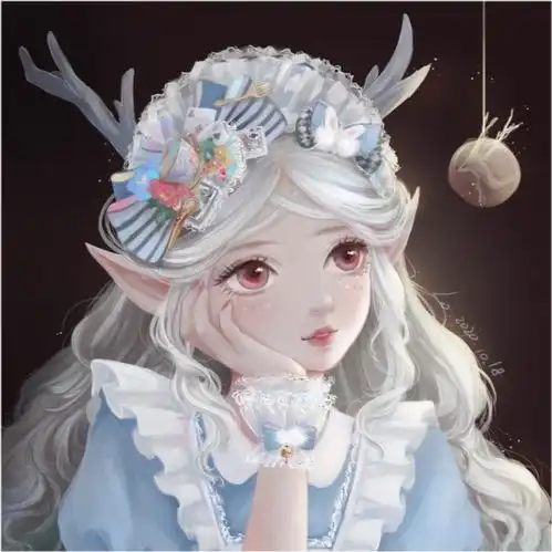 女生头像小乔,要努力变强
