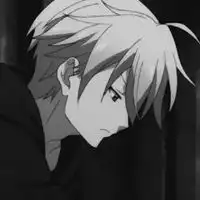 qq黑白头像动漫冷酷男生qq黑白头像
