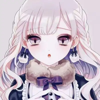 可爱的头像女生呆萌女生卡通可爱少女心头像

