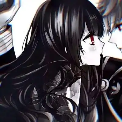 圣诞节暗黑系动漫可爱搞怪情侣头像分享
