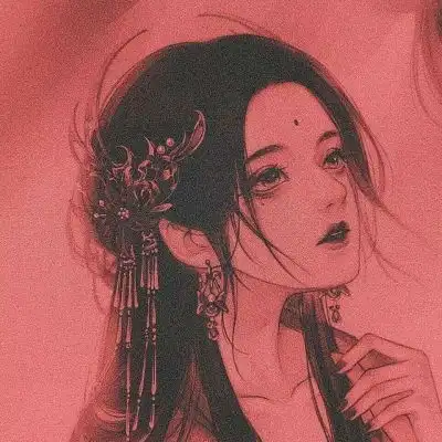 沈川红色系女生动漫头像挺好卡通动漫头像我要个性网

