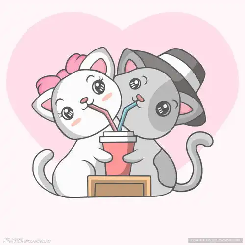卡通手绘猫设计图卡通设计
