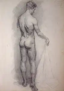 77幅列宾美院经典素描头像人体作品
