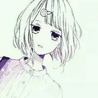 卡通女生头像背影长发唯美小清新
