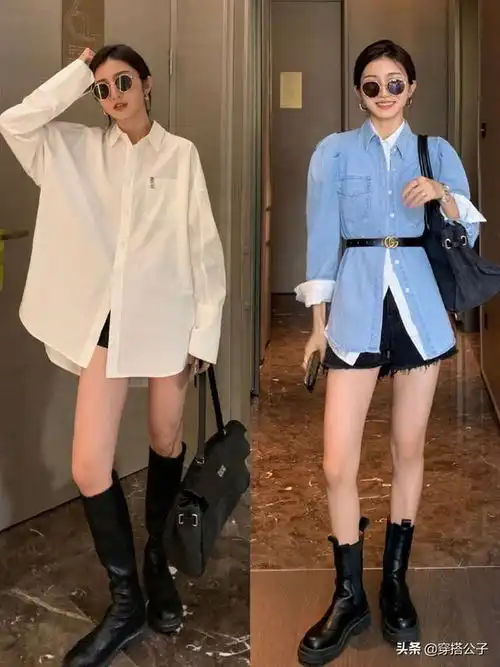 ootd初春韩系ins风衬衫穿搭合集
