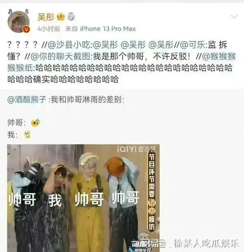 吴彤该说不说真的是一个能玩得开放得下有综艺精神的导演
