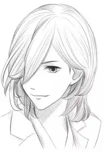 二次元手绘教程,教你画两种动漫里常见又好看的发型
