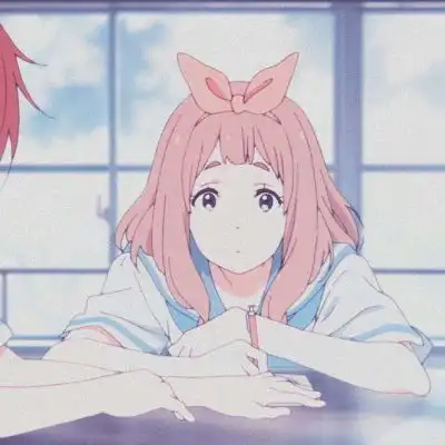 女生动漫粉嫩闺蜜头像念七
