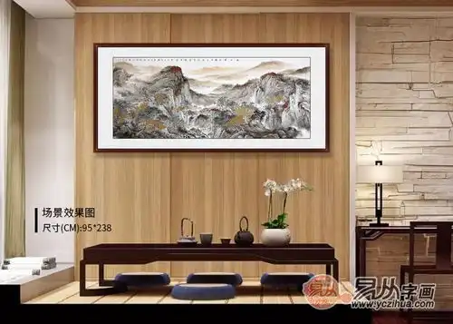 客厅装饰画选择什么好山水画中的风水元素,旺财提运
