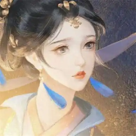 微信手绘古风头像女冷艳唯美很美的女人
