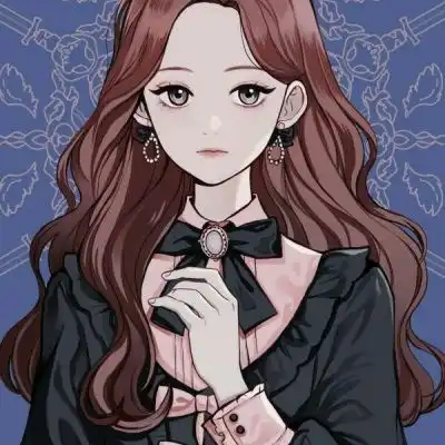 一组唯美卡通少女人物插画作者i微信头像我要个性网
