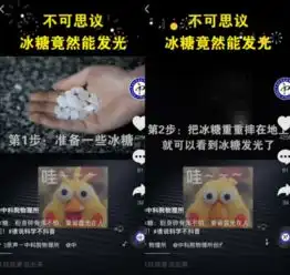 原来冰糖会发光还是蓝紫色中科院物理抖音发布趣味科普
