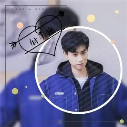 十二星座头像男生真人,爱心加星座文字一定有你的
