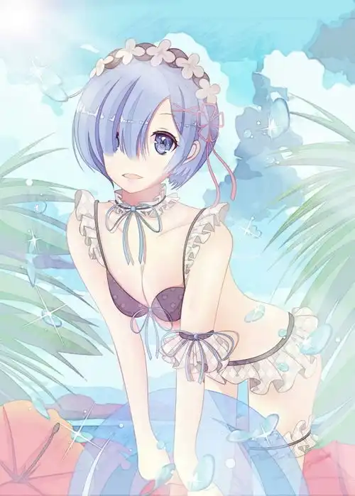 好看的泳装妹子
