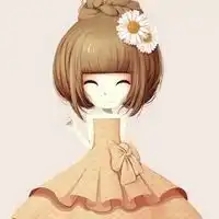 拿花的女生头像动漫微信头像图片大全
