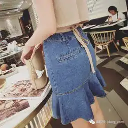 仙女减龄利器,牛仔裙诠释仙瘦美
