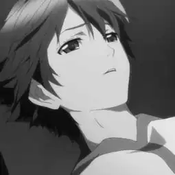 黑白伤感二次元男生qq头像男生悲伤个性qq动漫头像
