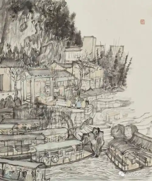 方向山水画写生作品展和时代与我讲座在广州美术学院举行
