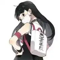 学生动漫头像女生校服穿校服背书包的动漫女学生头像
