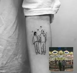 最亲最爱的人刻在身上,照片复刻纹身图片
