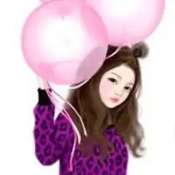 韩系手绘女生头像
