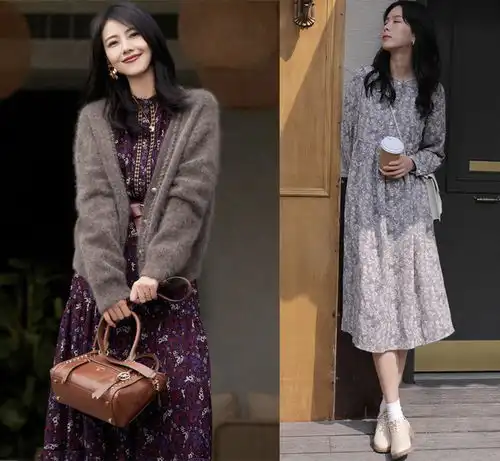 拒绝花哨与土味春夏最美的碎花穿搭清雅,减龄,太漂亮
