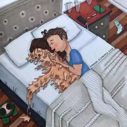 一组看了让人脸红心跳的情侣漫画,网友这也太甜了吧
