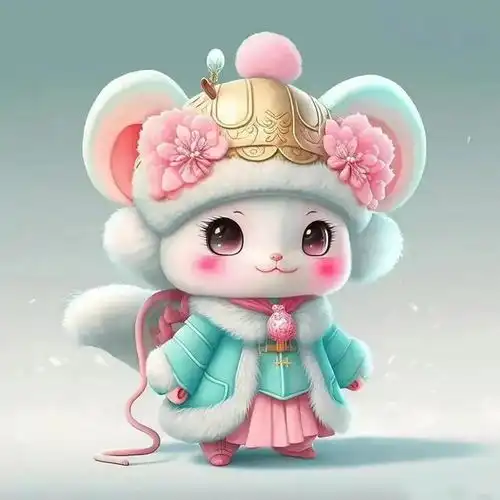 粉粉嫩嫩的十二生肖头像
