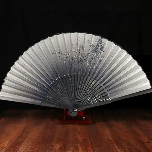 买二把送一把复古中国风折叠扇跳舞工艺扇流苏日式折扇古风扇子
