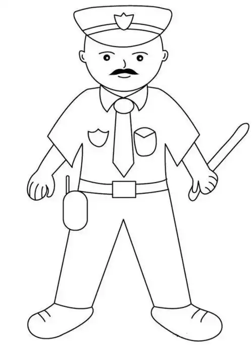超多的警察叔叔简笔画,亲子好帮手,为孩子收藏吧视频图文教程
