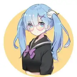 卡哇伊大眼萌妹可爱卡通头像
