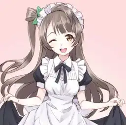 花季少女二次元手绘插画,蓝色长发少女,动感迷人
