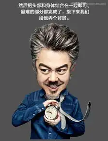 photoshop把大叔的照片转为可爱的q版大头像
