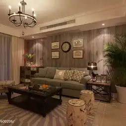 欧美风格客厅装修效果图