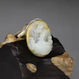 白玉籽料望子成龙
