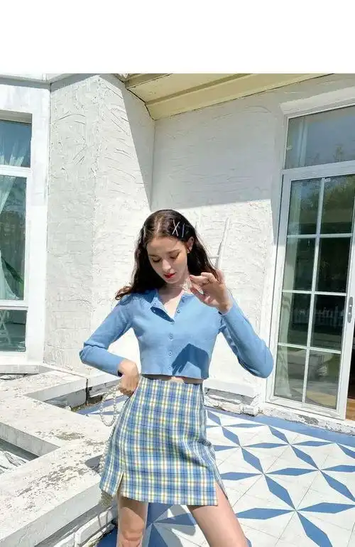 清新蓝色系穿搭来了,减龄又吸睛,做个夏日晴空系氧气少女
