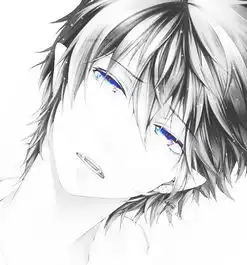 动漫头像男女生素描画
